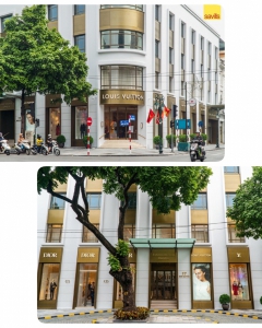 2 luxury names Louis Vuitton and Christian Dior open flagship stores in Hanoi